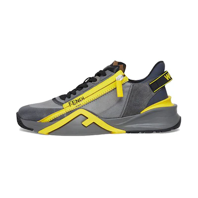 Fendi Flow 'Grey Nylon Low-Top Sneakers'