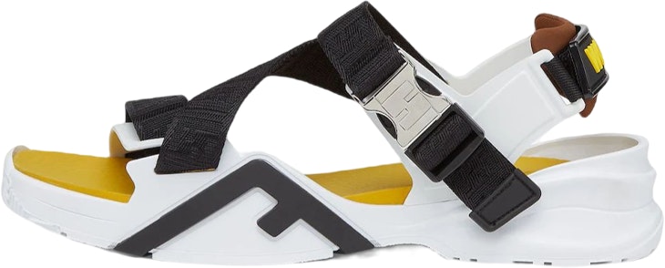 fendi-flow-ripple-sole-fabric-fashion-sandal-black-white-yellow-7-x1503-ahi-2-f1-gba