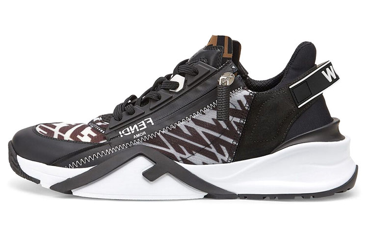 Fendi Flow FF Motif Slip-On 'Black' 7E1392-AF69-F1EBY