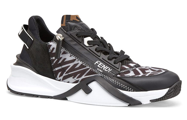 Fendi Flow FF Motif Slip-On 'Black' 圖 3