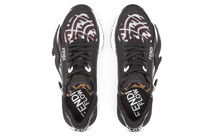 Fendi Flow FF Motif Slip-On 'Black' 圖 4