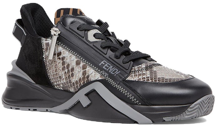 Fendi Flow Low 'Black Grey Leather Slip-On' 7E1453AM5FF1JHZ Lookbook Fendi Flow Low 'Black Grey Leather Slip-On' 7E1453AM5FF1JHZ