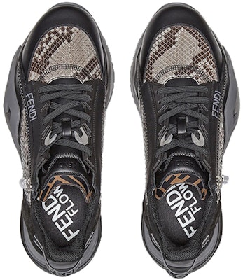 Fendi Flow Low 'Black Grey Leather Slip-On' 7E1453AM5FF1JHZ Shop Fendi Flow Low 'Black Grey Leather Slip-On' 7E1453AM5FF1JHZ