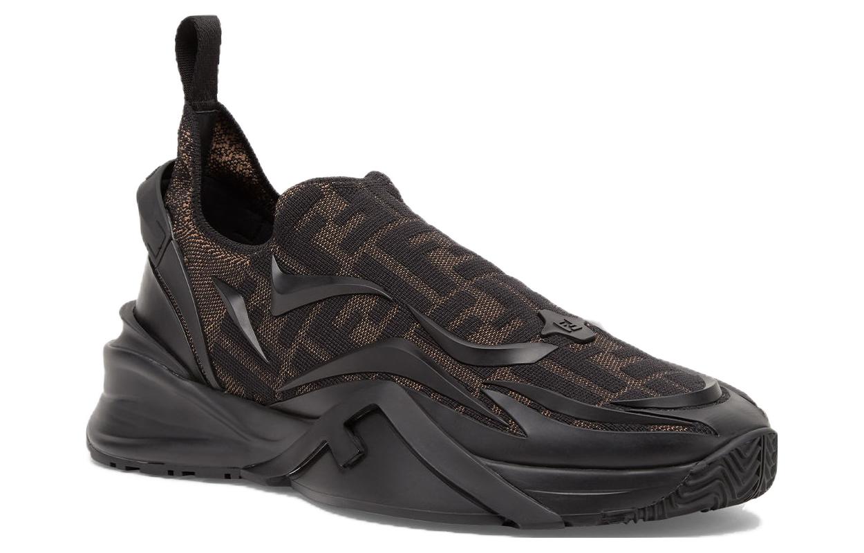 Lookbook Fendi Flow Bas ''Slip-On Maille Marron'' 7E1504AN89F0R7R
