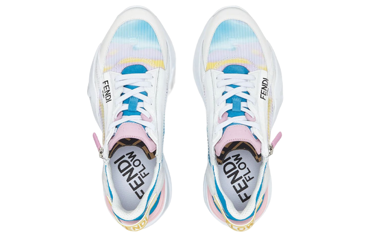 Fendi Flow Low Top Light Blue 'White' 圖 3