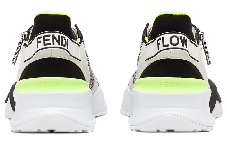Fendi Flow Low Slip-On 'White Black' 圖 4