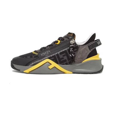 Fendi Flow Slip-On 'Black Grey Yellow'
