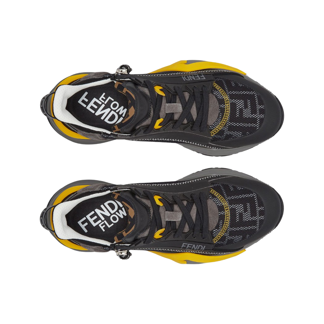 Order Fendi Flow Slip-On ''Noir Gris Jaune'' 7E1392AQ6DF1MYK