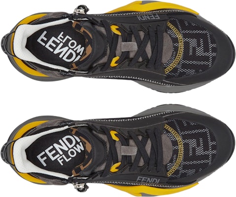 Fendi Flow Slip-On ''Noir Gris Jaune'' 7E1392AQ6DF1MYK Order Fendi Flow Slip-On ''Noir Gris Jaune'' 7E1392AQ6DF1MYK