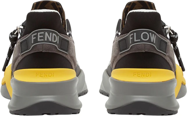 Fendi Flow Slip-On ''Noir Gris Jaune'' 7E1392AQ6DF1MYK Lookbook Fendi Flow Slip-On ''Noir Gris Jaune'' 7E1392AQ6DF1MYK