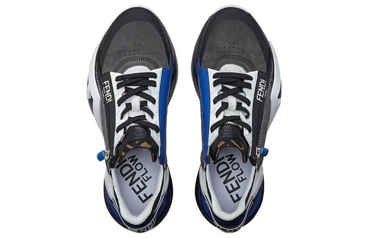 Shop 펜디 플로우 슬립온 (그레이/블랙/블루) 7E1392-TC0-F1EDI