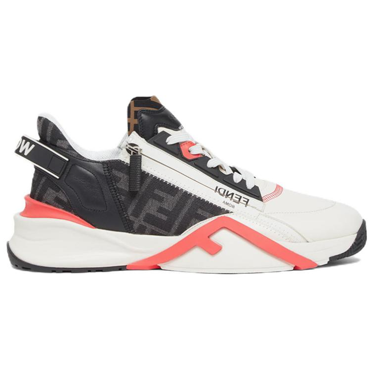 Fendi Flow Slip-On 'White Black Pink' 圖 2