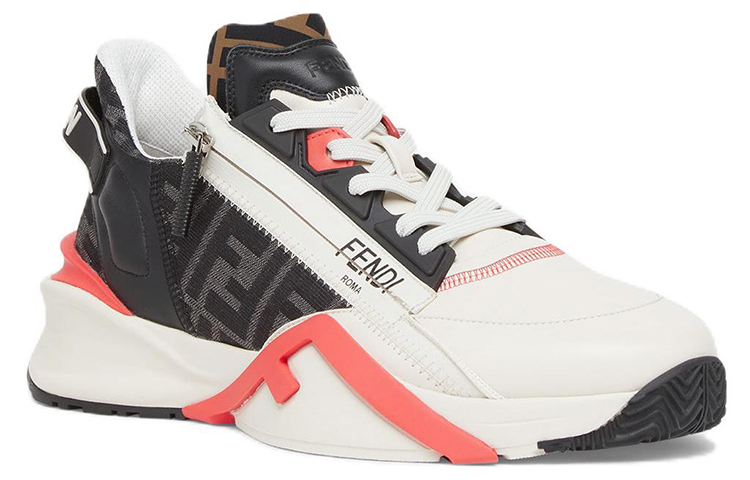 Fendi Flow Slip-On 'White Black Pink' 圖 3