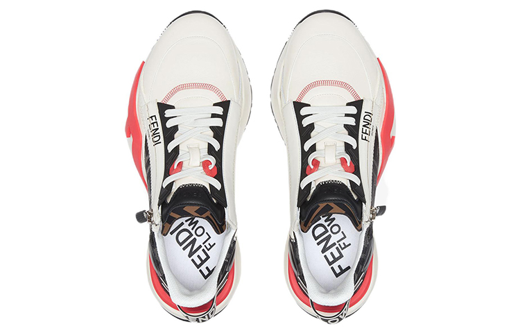 Fendi Flow Slip-On 'White Black Pink' 圖 4