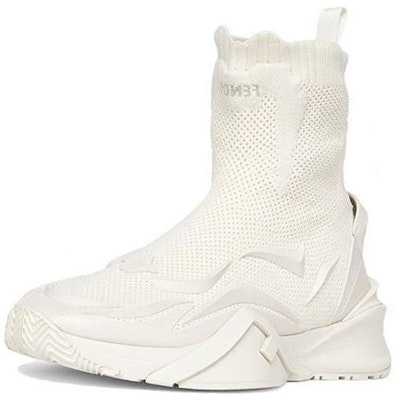 FENDI芬迪 Flow 網布 高筒套腳 運動休閒鞋 白色 Order FENDI芬迪 Flow 網布 高筒套腳 運動休閒鞋 白色