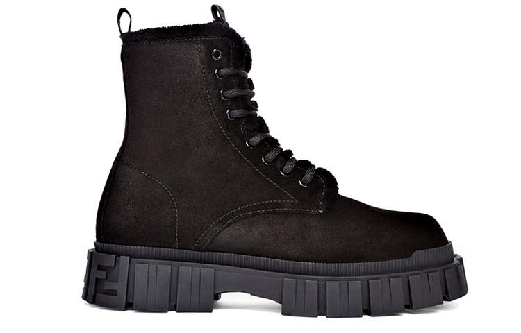 Fendi Force 'Black Suede Marten Boots' 圖 2