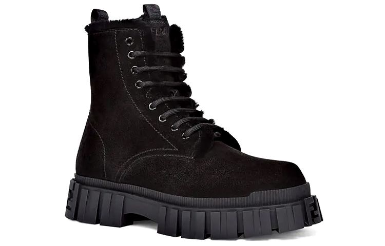 Fendi Force 'Black Suede Marten Boots' 圖 3