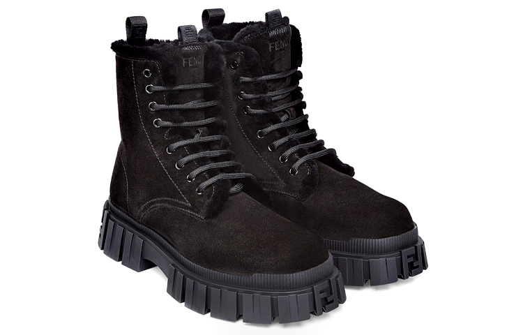 Fendi Force 'Black Suede Marten Boots' 圖 4