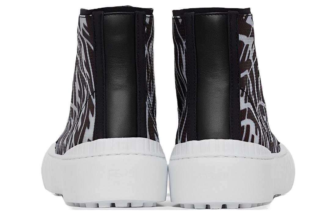 Fendi Force High 'Letter Pattern Black Purple' 圖 4