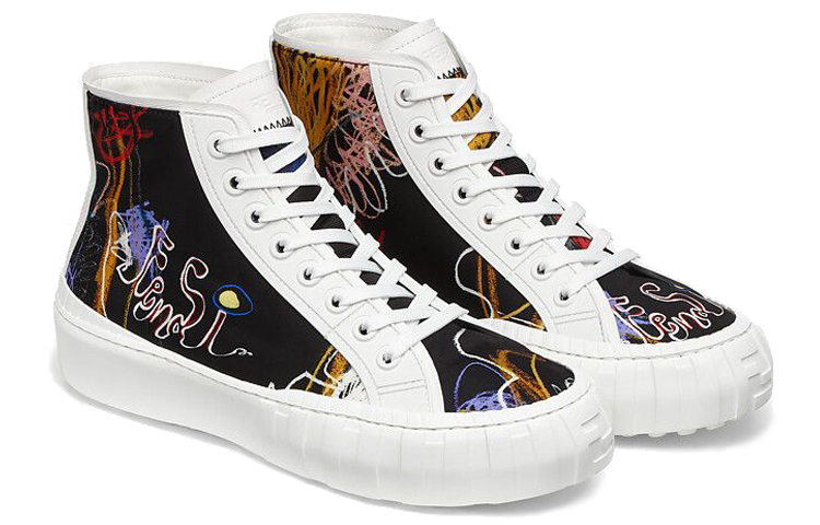 Fendi Force High 'White Logo Nylon' 圖 3