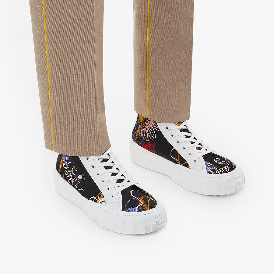 Fendi Force High 'White Logo Nylon' 圖 5