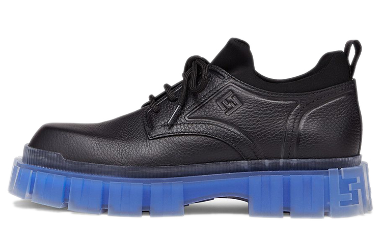 Buy 芬迪Force黑蓝色系带鞋 7L1486-AHH0-F08M4