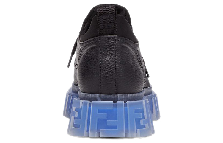 Purchase 芬迪Force黑蓝色系带鞋 7L1486-AHH0-F08M4