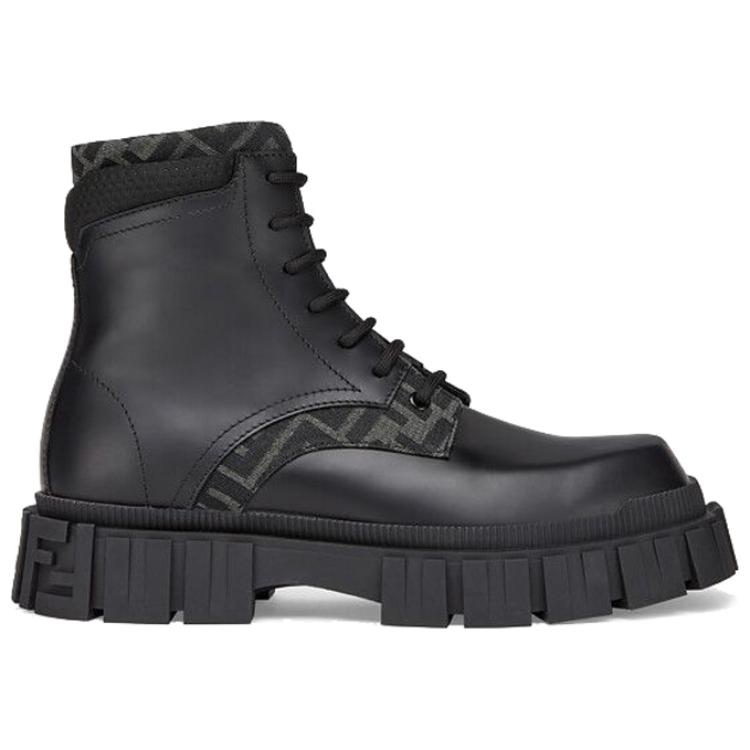 Order フェンディ フォース レースアップブーツ (ブラック) 7U1458-ADMK-F1DV5