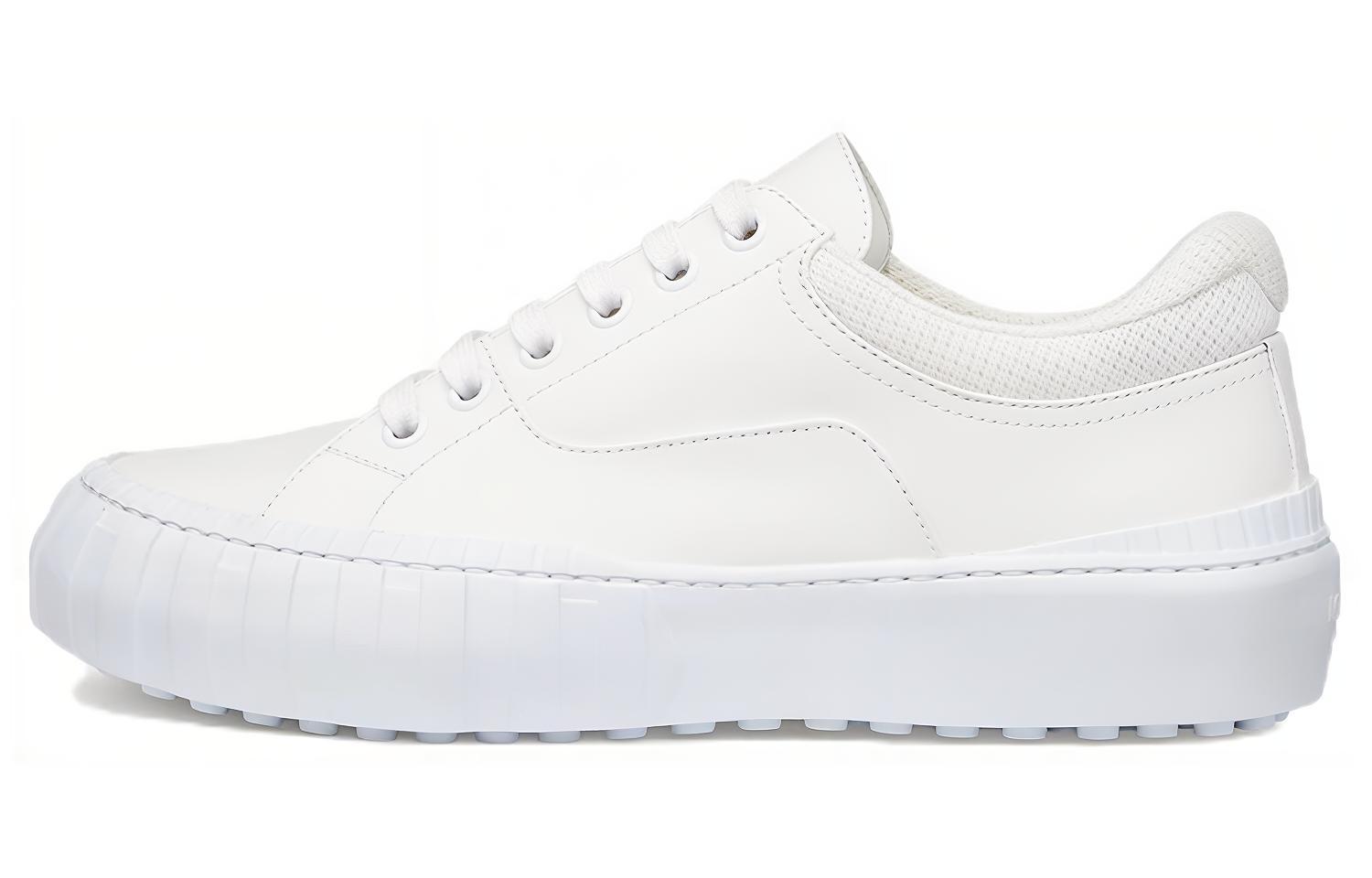 Fendi Force Leather Lace-Up 'White Fashion Sneaker'