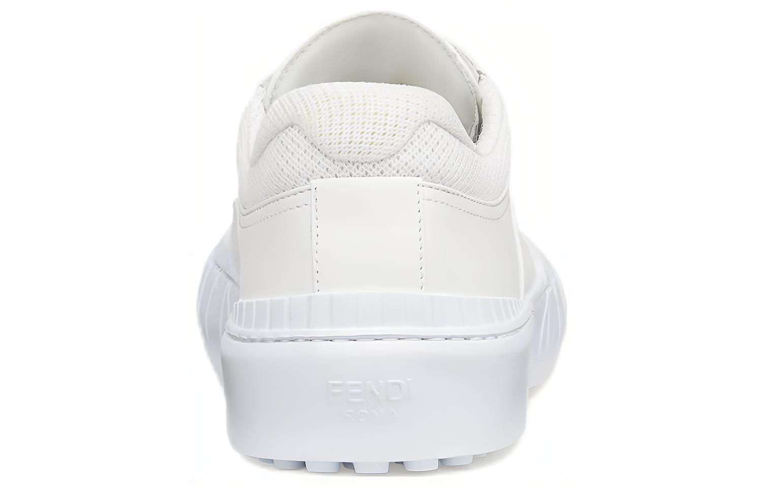 Fendi Force Leather Lace-Up 'White Fashion Sneaker' 圖 5