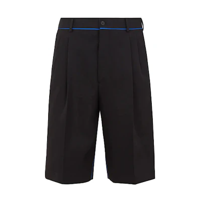 FENDI FW21 Bermuda Wool Shorts Black FB0695AGYHF0QA1