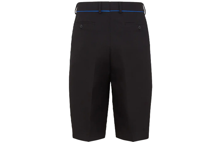 Lookbook FENDI 2021秋冬款黑色羊毛百慕大短裤 FB0695AGYHF0QA1