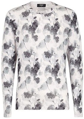 FENDI FW21 Black Grey Graphic Print Crewneck Long-Sleeve Sweatshirt FZY434AF86F0C00 Buy FENDI FW21 Black Grey Graphic Print Crewneck Long-Sleeve Sweatshirt FZY434AF86F0C00