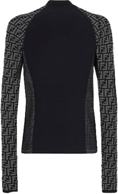 FENDI FW21 Black Long Sleeve Tee with Creative Graphic Design. FAF645AI58F0RWK Lookbook FENDI FW21 Black Long Sleeve Tee with Creative Graphic Design. FAF645AI58F0RWK