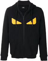 Order FENDI FW21 黑色怪獸眼連帽拉鍊外套 FY07965EYF0QA1