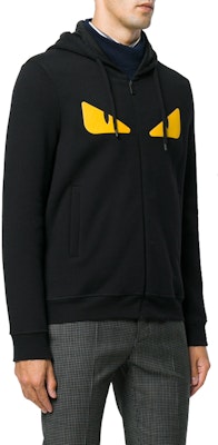 FENDI FW21 黑色怪獸眼連帽拉鍊外套 FY07965EYF0QA1 Details for FENDI FW21 黑色怪獸眼連帽拉鍊外套 FY07965EYF0QA1