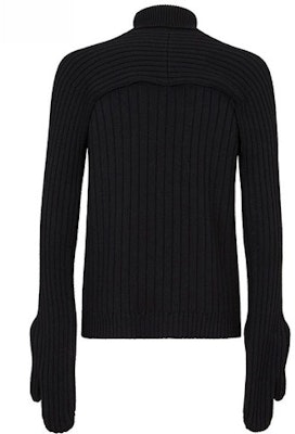 FENDI FW21 Black Slim-Fit High Neck Pullover Sweater Dual Wearable. FZC477AH2UF0QA1 Lookbook FENDI FW21 Black Slim-Fit High Neck Pullover Sweater Dual Wearable. FZC477AH2UF0QA1