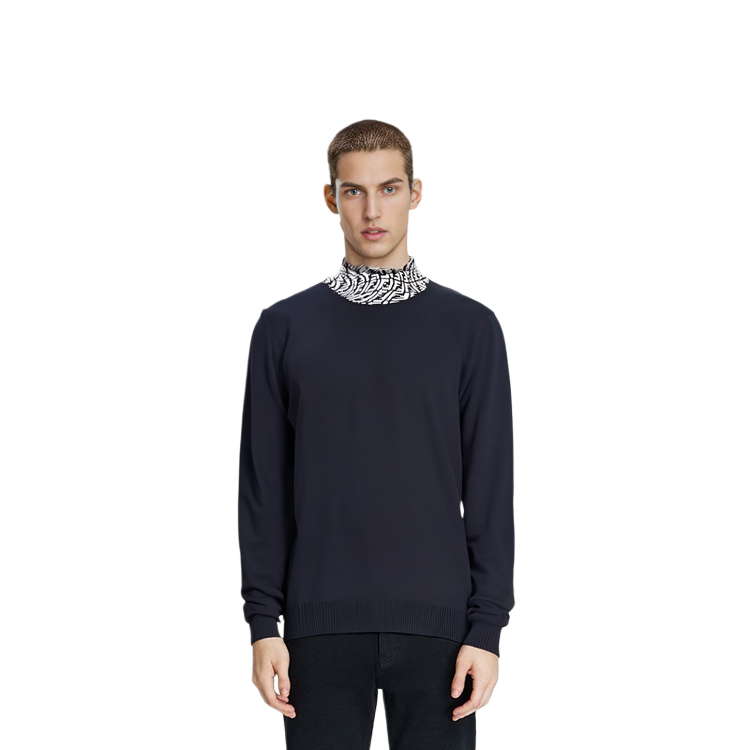 FENDI FW21 Black Wool Sweater with Double F Logo on Neck. FZZ411AFZCF0QA1 圖 4