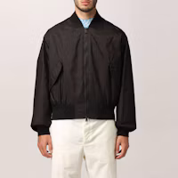 Shop FENDI FW21 Black Zip-Up Short Jacket Long Sleeve Outerwear. FW1029AG86F0QA1