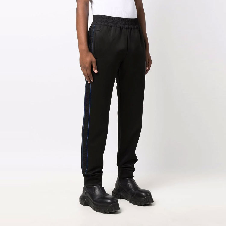 Purchase 펜디 FW21 엘라스틱 웨이스트 조거 스웻팬츠 블랙 FAB626AGJNF02W2