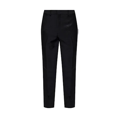 FENDI FW21 Jacquard Straight-Cut Casual Pants Black FB0366AANZF0QA1