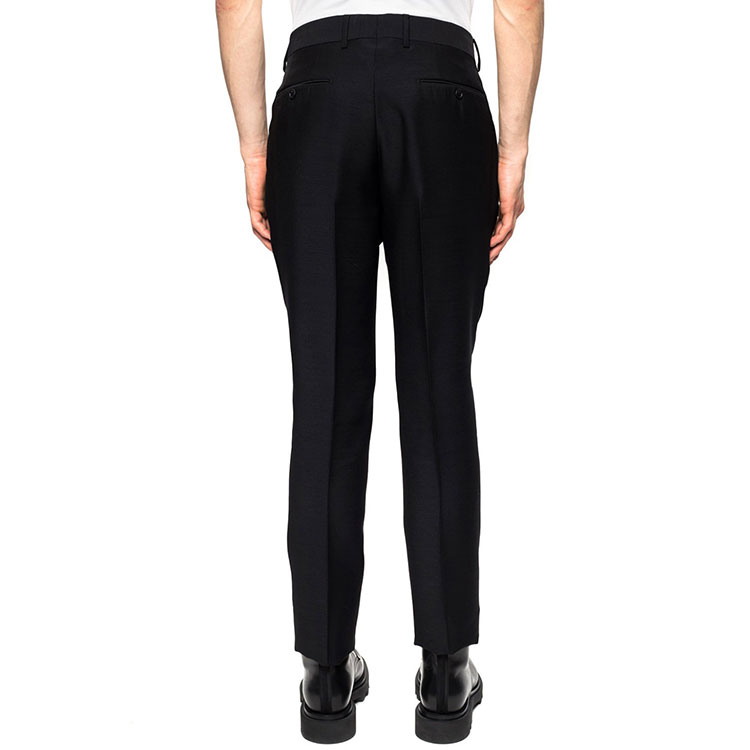 Purchase FENDI 2021秋冬黑色提花直筒休闲裤 FB0366AANZF0QA1