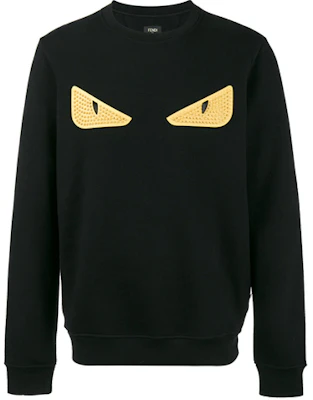Fendi FW21 Logo Eyes Print Crewneck Sweatshirt Black () JMFY0829SV4F0QA1 Buy Fendi FW21 Logo Eyes Print Crewneck Sweatshirt Black () JMFY0829SV4F0QA1