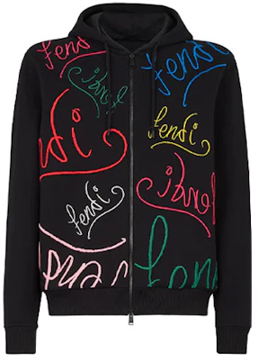 Sudadera con Capucha FENDI FW21 Monograma Cremallera Hombre Negra. FY0984AH0WF0BHU Buy Sudadera con Capucha FENDI FW21 Monograma Cremallera Hombre Negra. FY0984AH0WF0BHU