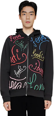 Sudadera con Capucha FENDI FW21 Monograma Cremallera Hombre Negra. FY0984AH0WF0BHU Purchase Sudadera con Capucha FENDI FW21 Monograma Cremallera Hombre Negra. FY0984AH0WF0BHU