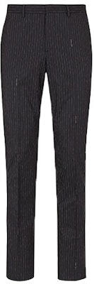 FENDI FW21 Pinstripe Casual Suit Trousers Black Pants. FB0377AFE0F0QA1 Buy FENDI FW21 Pinstripe Casual Suit Trousers Black Pants. FB0377AFE0F0QA1