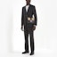 Lookbook FENDI FW21 Pinstripe Casual Suit Trousers Black Pants. FB0377AFE0F0QA1