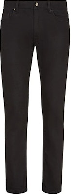 FENDI FW21 Slim Fit Black Denim Jeans for Men. FLP201AF8QF0QA1 Buy FENDI FW21 Slim Fit Black Denim Jeans for Men. FLP201AF8QF0QA1