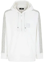 Fendi FW21 White Logo Fleece Drawstring Hoodie Long Sleeve FAF647AI59F0W42 Fendi FW21 White Logo Fleece Drawstring Hoodie Long Sleeve FAF647AI59F0W42