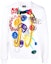 Buy FENDI FW21 White Pullover Sweatshirt with Brushstroke Print Design. FY0178AH0RF0QA0